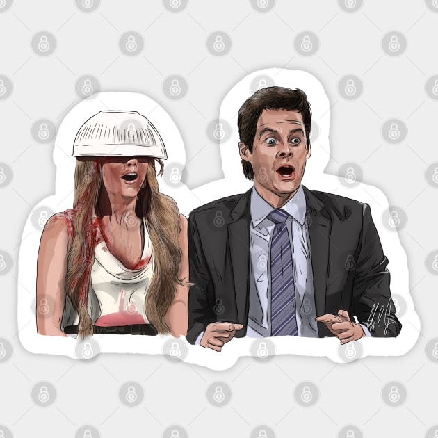 SNL: Hollywood Dish w/ Scarlett Johansson Sticker by 51Deesigns